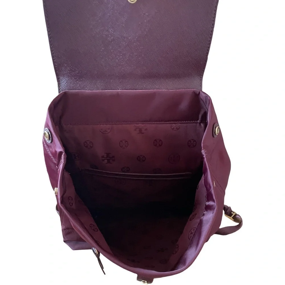Tory Burch Ella Port Nylon Flap Backpack
